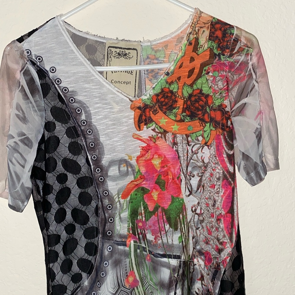 Vintage Concepts Mixed Materials Tunic - Picture 4 of 13